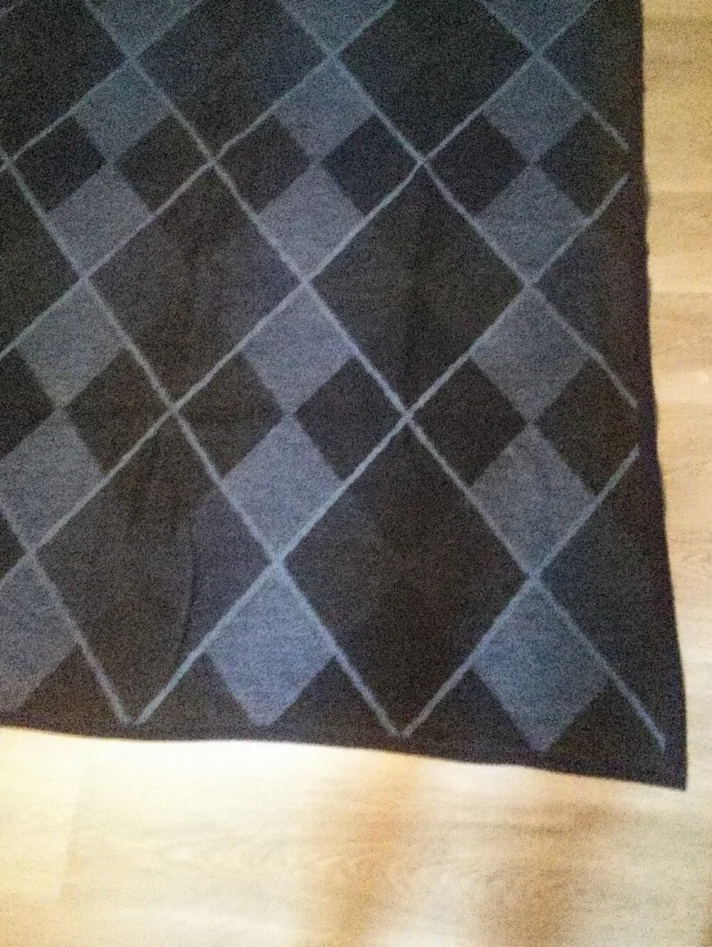 Biederlack Argyle Blues Blanket